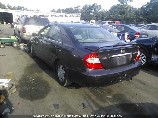 4T1BF32K72U514099 - 2002 TOYOTA CAMRY LE/XLE/SE 勃艮第红 照片 3