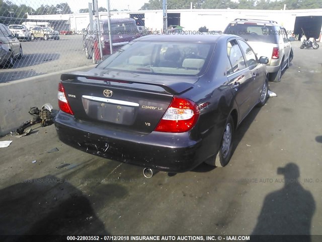 4T1BF32K72U514099 - 2002 TOYOTA CAMRY LE/XLE/SE 勃艮第红 照片 4