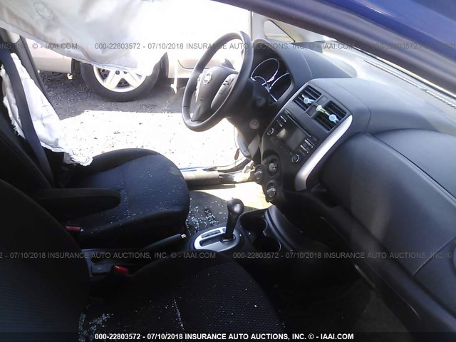 3N1CE2CP6EL434665 - 2014 NISSAN VERSA NOTE S/S PLUS/SV/SL BLUE photo 5