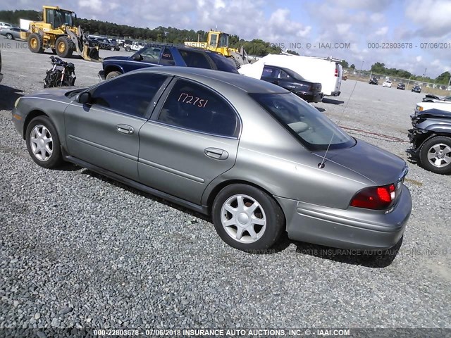 1MEFM50203A619997 - 2003 MERCURY SABLE GS GRAY photo 3