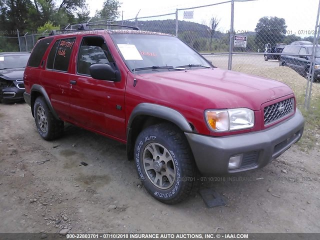 JN8AR07Y2XW382758 - 1999 NISSAN PATHFINDER LE/SE/XE RED photo 1