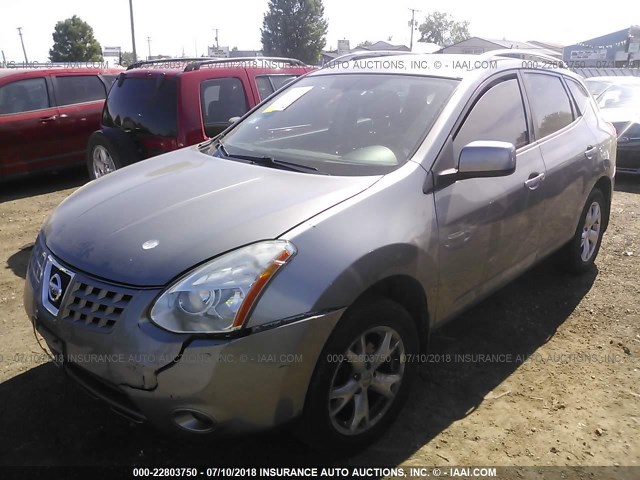 JN8AS58V38W144411 - 2008 NISSAN ROGUE S/SL GRAY photo 2