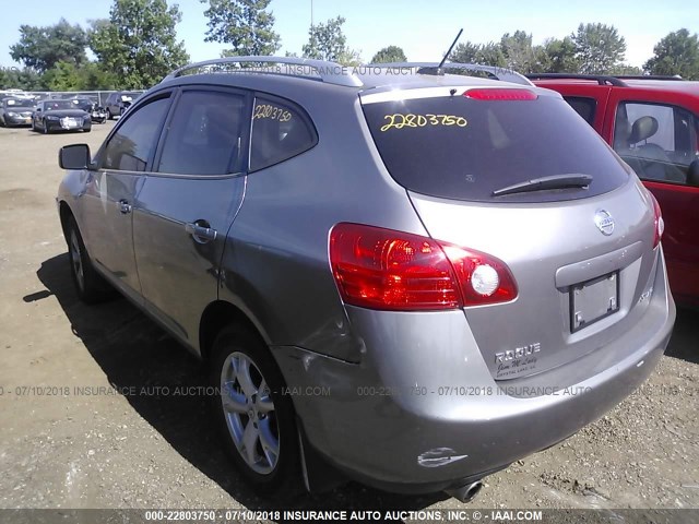 JN8AS58V38W144411 - 2008 NISSAN ROGUE S/SL GRAY photo 3