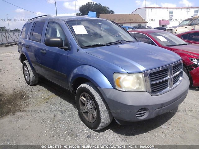 1D8HD38PX7F573880 - 2007 DODGE DURANGO SXT Light Blue photo 1