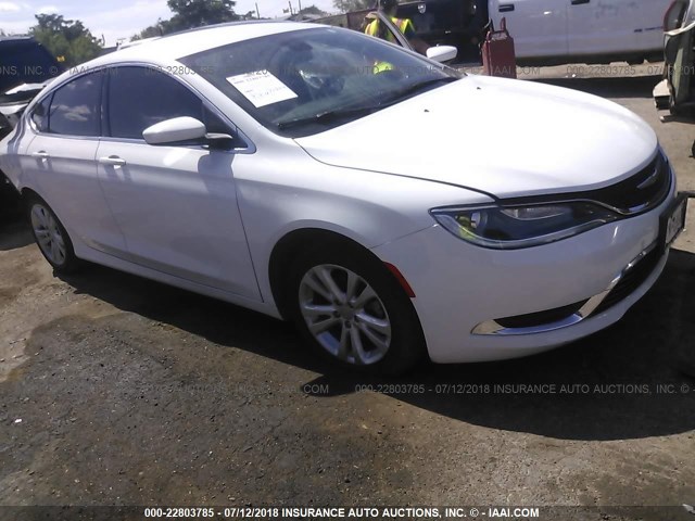 1C3CCCAB2FN574007 - 2015 CHRYSLER 200 LIMITED WHITE photo 1