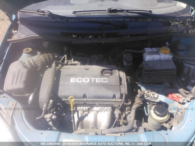 KL1TD66E39B338041 - 2009 CHEVROLET AVEO LS/LT 青色 照片 10
