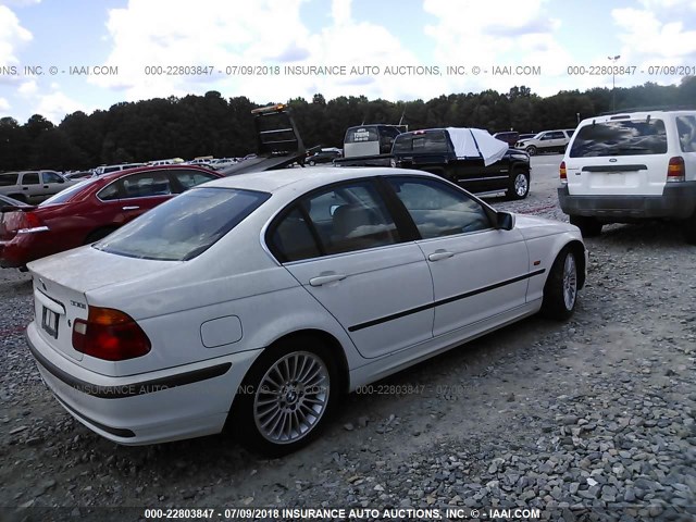 WBAAV53421FJ69045 - 2001 BMW 330 I WHITE photo 4