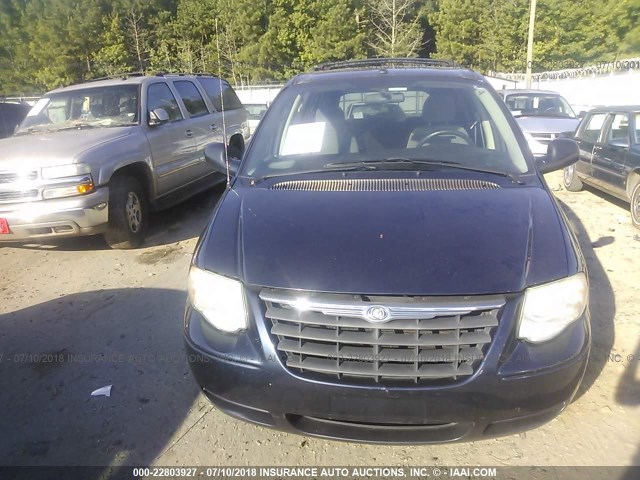 2A4GP54L07R261781 - 2007 CHRYSLER TOWN & COUNTRY TOURING BLUE photo 6