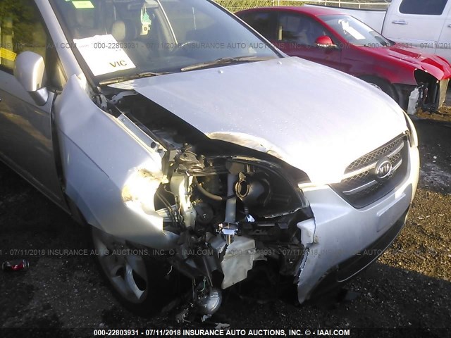 KNAFG525X77024218 - 2007 KIA RONDO LX/EX SILVER photo 6