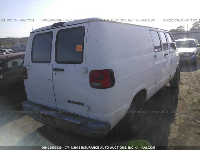 2B7HB21Z0TK128487 - 1996 DODGE RAM VAN B2500 WHITE photo 4