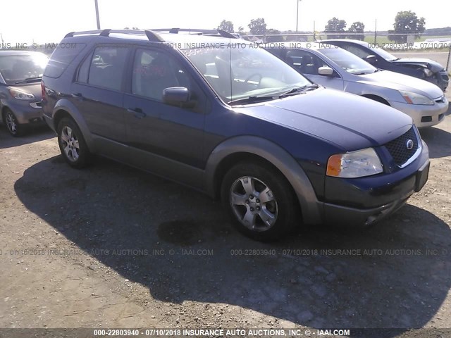 1FMDK02127GA31104 - 2007 FORD FREESTYLE SEL BLUE photo 1