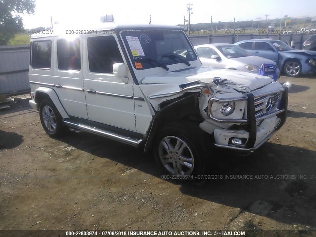 WDCYC3HF3CX195540 - 2012 MERCEDES-BENZ G 550 WHITE photo 1