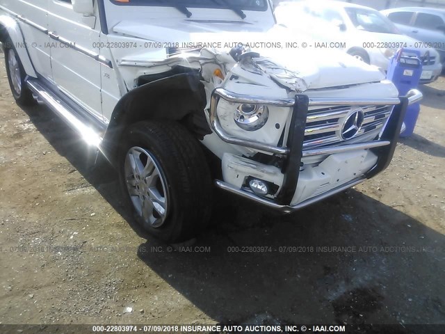 WDCYC3HF3CX195540 - 2012 MERCEDES-BENZ G 550 WHITE photo 6