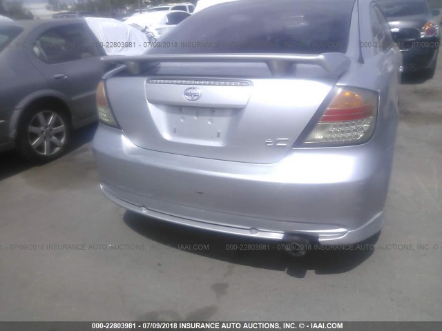 JTKDE177960093551 - 2006 TOYOTA SCION TC 银色 照片 6