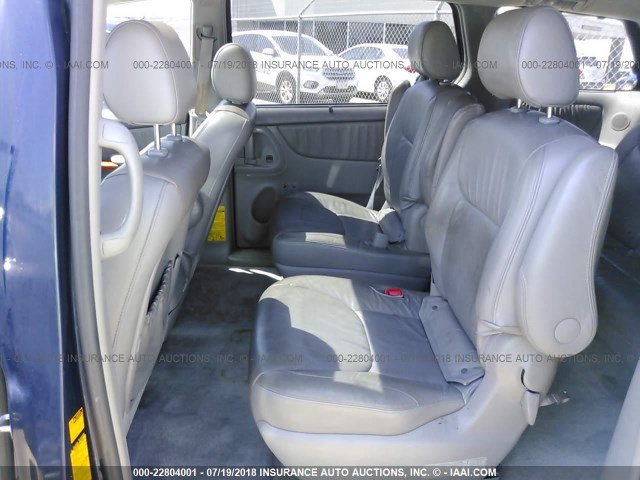 5TDZA22C26S569073 - 2006 TOYOTA SIENNA XLE/XLE LIMITED BLUE photo 8