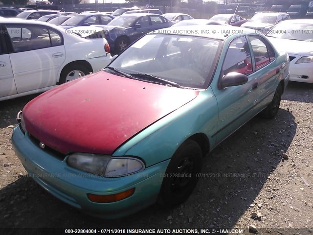 1Y1SK5364RZ085378 - 1994 GEO PRIZM LSI GREEN photo 2