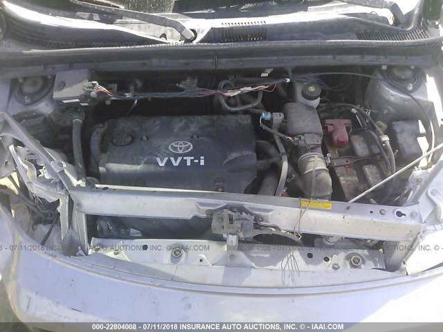 JTLKT324254019736 - 2005 TOYOTA SCION XB Boz foto 10