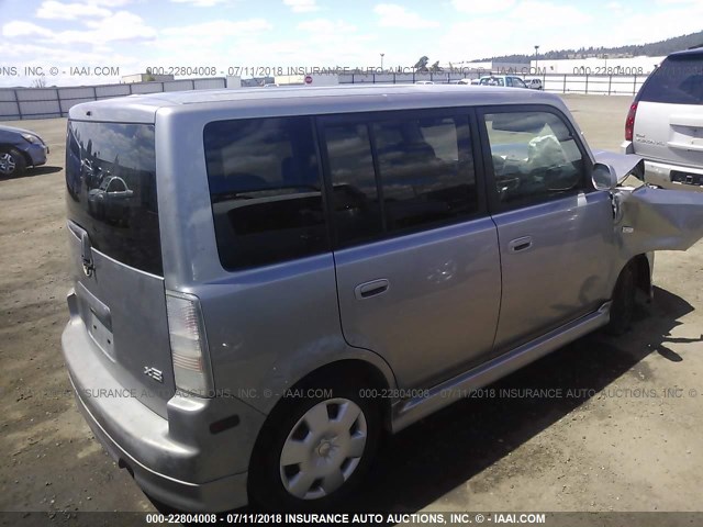 JTLKT324254019736 - 2005 TOYOTA SCION XB Boz foto 4