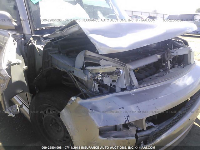 JTLKT324254019736 - 2005 TOYOTA SCION XB Boz foto 6