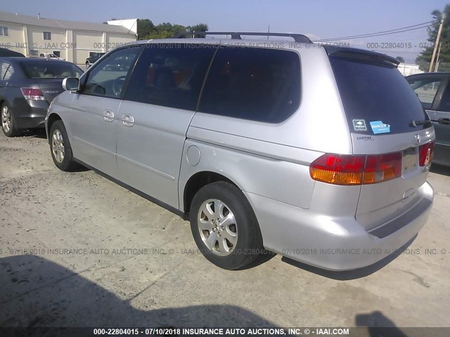 5FNRL18033B038207 - 2003 HONDA ODYSSEY EXL SILVER photo 3