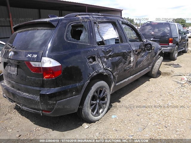 WBXPC9C42AWJ35099 - 2010 BMW X3 XDRIVE30I BLACK photo 4