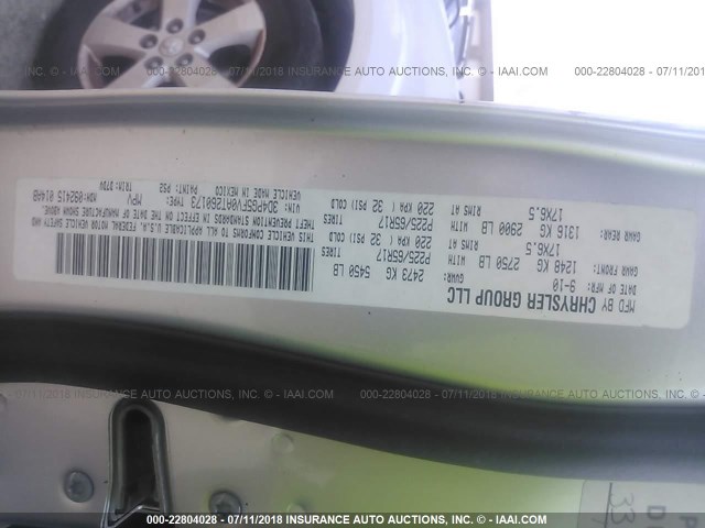 3D4PG5FV0AT260173 - 2010 DODGE JOURNEY SXT GRAY photo 9