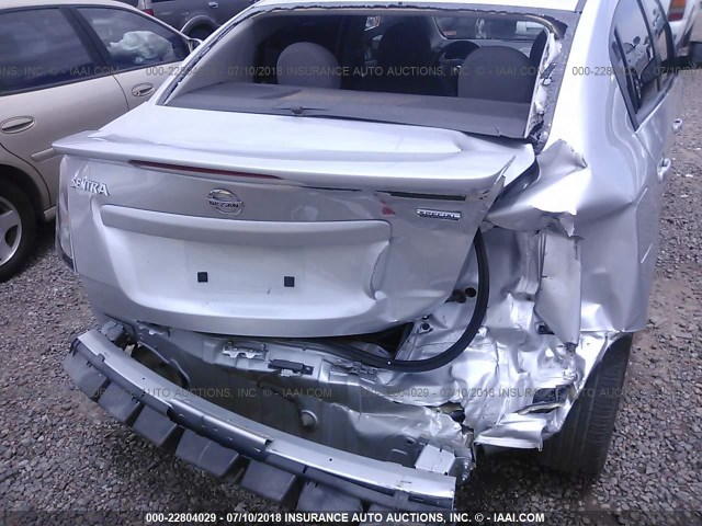 3N1AB6AP4CL725219 - 2012 NISSAN SENTRA 2.0/2.0S/SR/2.0SL SILVER photo 6