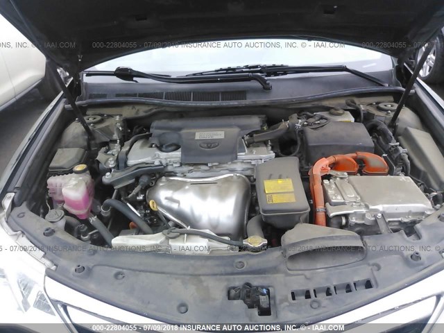 4T1BD1FKXEU117320 - 2014 TOYOTA CAMRY HYBRID/LE/XLE შავი ფოტო 10