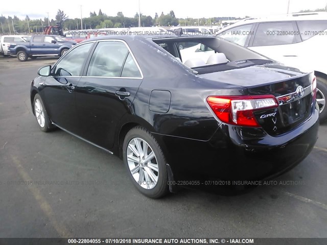 4T1BD1FKXEU117320 - 2014 TOYOTA CAMRY HYBRID/LE/XLE შავი ფოტო 3