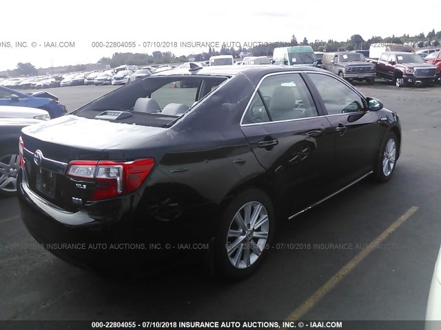 4T1BD1FKXEU117320 - 2014 TOYOTA CAMRY HYBRID/LE/XLE შავი ფოტო 4