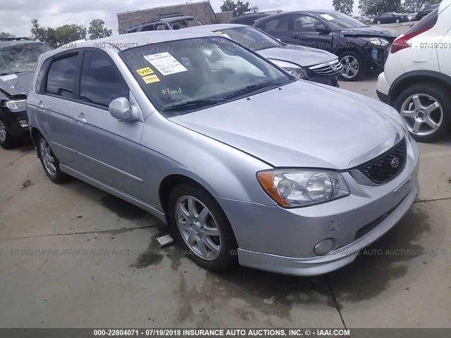 KNAFE161065322521 - 2006 KIA SPECTRA5 SILVER photo 1