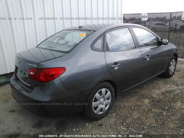 KMHDU46DX9U629757 - 2009 HYUNDAI ELANTRA GLS/SE GRAY photo 4