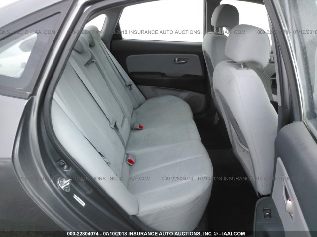 KMHDU46DX9U629757 - 2009 HYUNDAI ELANTRA GLS/SE GRAY photo 8