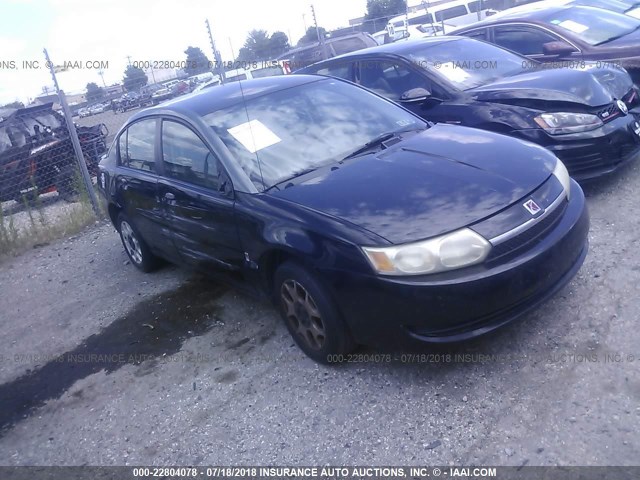 1G8AJ52F13Z116138 - 2003 SATURN ION LEVEL 2 BLACK photo 1