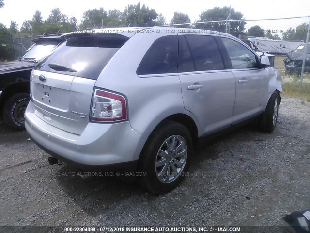 2FMDK49C49BA35194 - 2009 FORD EDGE LIMITED SILVER photo 4