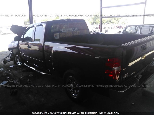 2GCEC19C971672167 - 2007 CHEVROLET SILVERADO C1500 MAROON photo 3