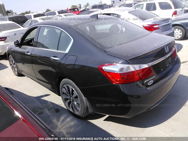 1HGCR6F52FA015077 - 2015 HONDA ACCORD HYBRID/EXL BLACK photo 3