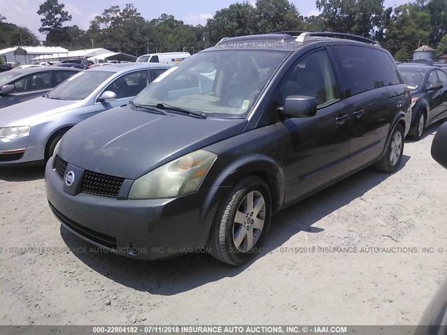 5N1BV28U45N139034 - 2005 NISSAN QUEST S/SE/SL GRAY photo 2