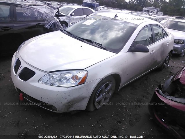 1G2ZG57N394125909 - 2009 PONTIAC G6 WHITE photo 2