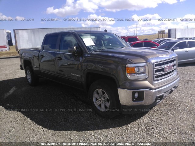 3GTU2UEH0EG307284 - 2014 GMC SIERRA K1500 SLE Dark Brown photo 1