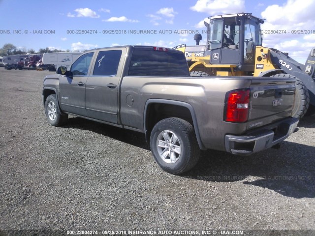 3GTU2UEH0EG307284 - 2014 GMC SIERRA K1500 SLE Dark Brown photo 3