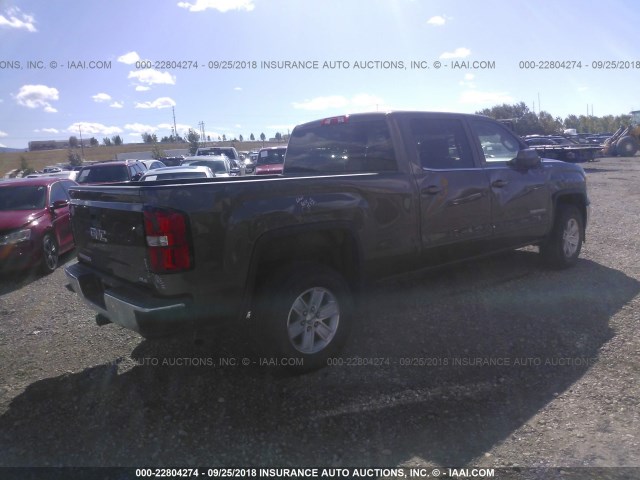 3GTU2UEH0EG307284 - 2014 GMC SIERRA K1500 SLE Dark Brown photo 4