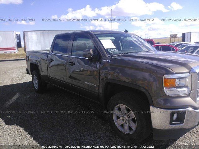 3GTU2UEH0EG307284 - 2014 GMC SIERRA K1500 SLE Dark Brown photo 6