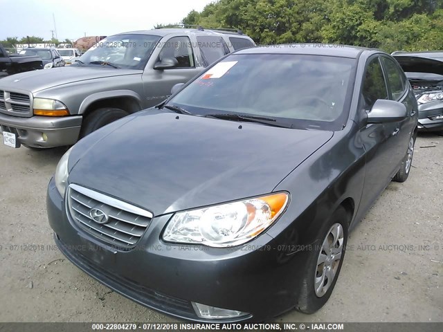 KMHDU46D09U740656 - 2009 HYUNDAI ELANTRA GLS/SE GRAY photo 2