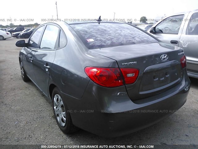 KMHDU46D09U740656 - 2009 HYUNDAI ELANTRA GLS/SE GRAY photo 3