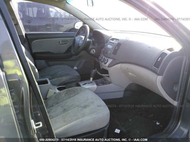 KMHDU46D09U740656 - 2009 HYUNDAI ELANTRA GLS/SE GRAY photo 5