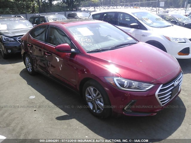 KMHD84LF9HU302162 - 2017 HYUNDAI ELANTRA SE/VALUE/LIMITED RED photo 1