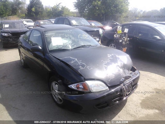 1G1JS124927326676 - 2002 CHEVROLET CAVALIER LS BLACK photo 1