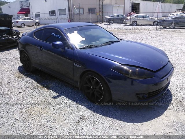 KMHHN66F17U255032 - 2007 HYUNDAI TIBURON GT/SE/GT LIMITED Dark Blue photo 1