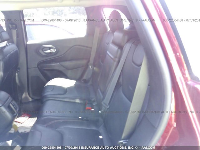 1C4PJMBS0EW253552 - 2014 JEEP CHEROKEE TRAILHAWK RED photo 8
